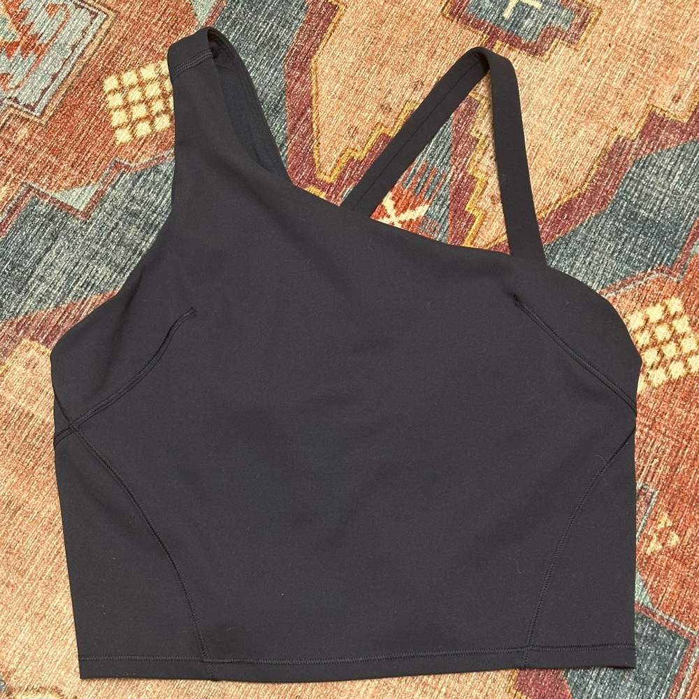 lululemon athletica Everlux  Asymmetrical Tennis Top True Navy size 8